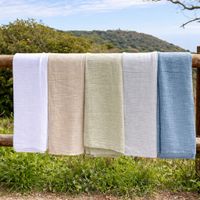 Stonewashed cotton bed linen in soft natural Mediterranean colours Stonewashed cotton bed linen in soft natural Mediterranean colours