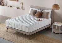 MARPHIL hybrid box spring mattress on upholstered bed