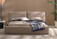 cama Swallen ,colchon embutido tapizada en lino toupe cama Swallen ,colchon embutido tapizada en lino toupe